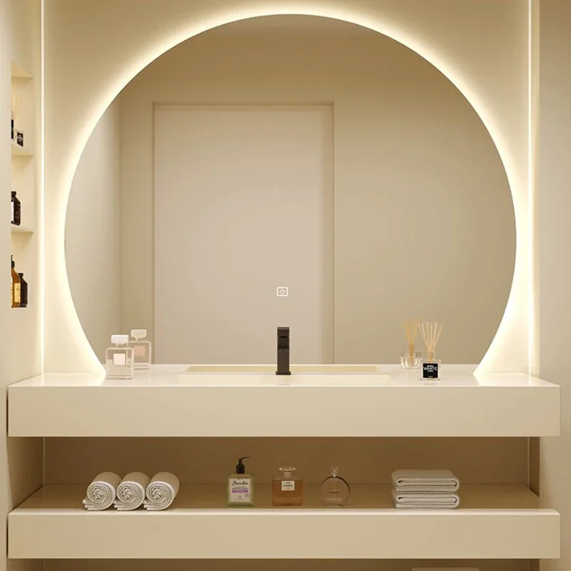 

Shower Mirror Bathroom Cabinets Closet Modern Led Light Machine Bathroom Cabinets Washing Makeup Mobile Bagno Home Furnitures