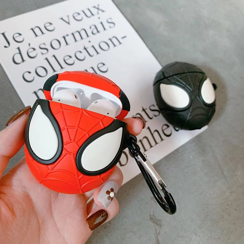 Spider Man Airpods Earphone Case Kawaii Anime Marvel Cute Apple Wireless Bluetooth Earphone1 2 3 Pro Protective Shell Girls Gift