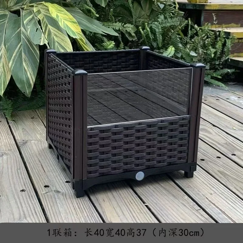 Landscape amphibious indoor ecological tank breeding box, amphibious turtle tank household outdoor yellow edge turtle box