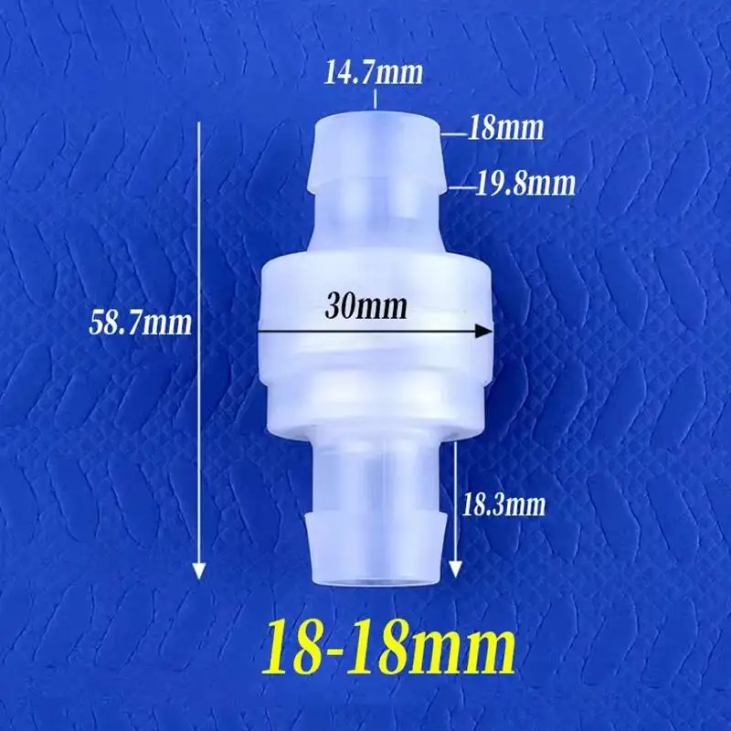 SgooHan 5~200 Stück 3~20mm Mini PP Druckloses Rückschlagventil für Tropfbewässerung, Schlauchverbinder, Aquarium-Rohr, Einwegventil 3