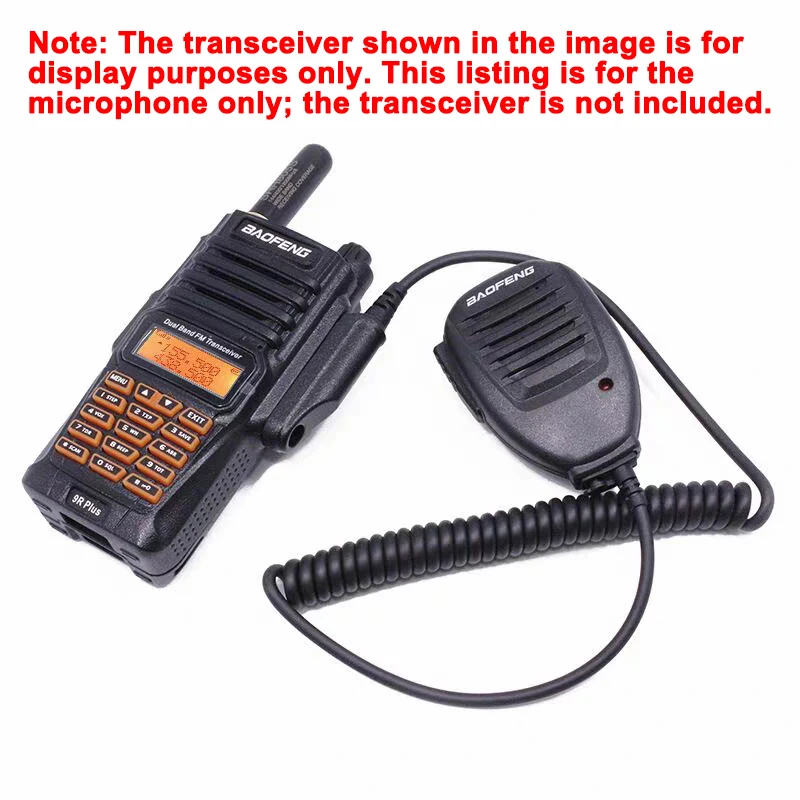 Baofeng Walkie Talkie UV-9R Plus Handheld Waterproof PTT Speaker Mic Microphone For UV9R BF-A58 BF-9700 UV-XR GT-3WP 2 Way Radio