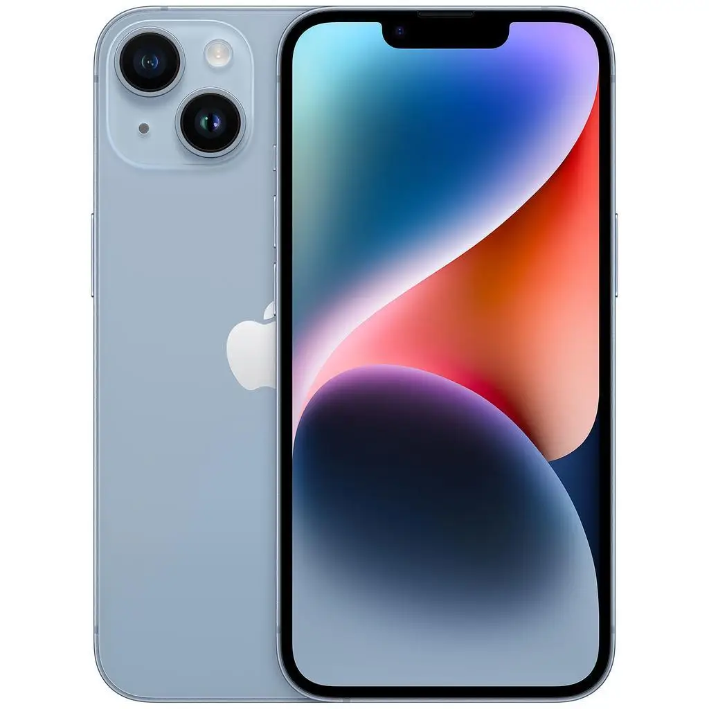 Apple / iPhone 14 / A2649 / 128GB / Azul / Desbloqueado GSM / Desbloqueado GSM / RC2-Stock-Inclui Cabo de Carregamento