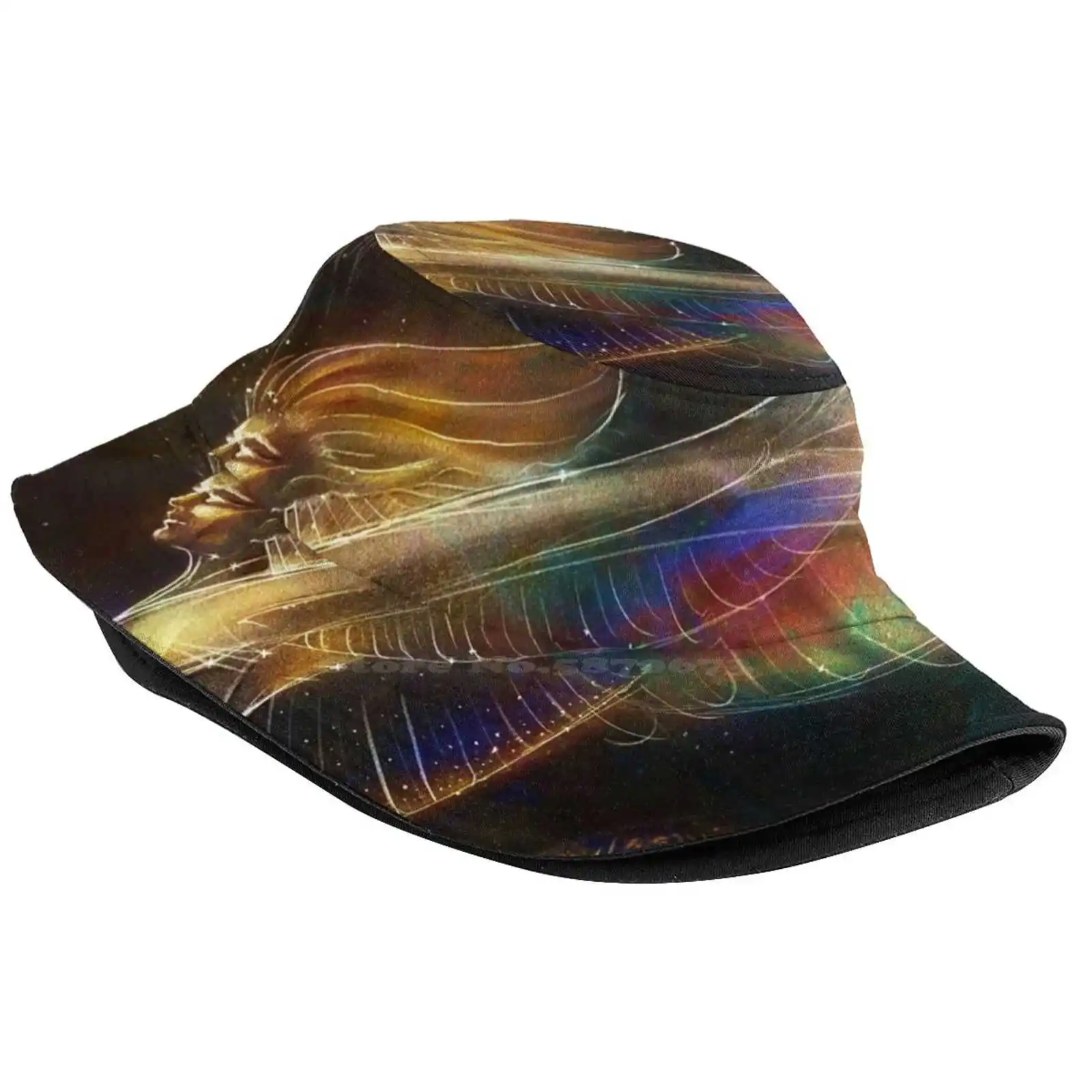 Trust Your Wings Sun Cap Fisherman Hat Bucket Hats Trust Your Wings Angelic Art Guardian Angel Angel In Flight Archangel Take