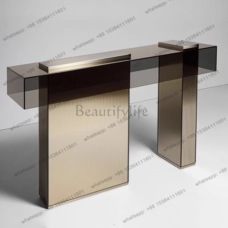 

Rectangle Minimalist Console Table Italian Luxury Modern Classic Console Table Designer Aesthetic Console Meuble Furniture Home
