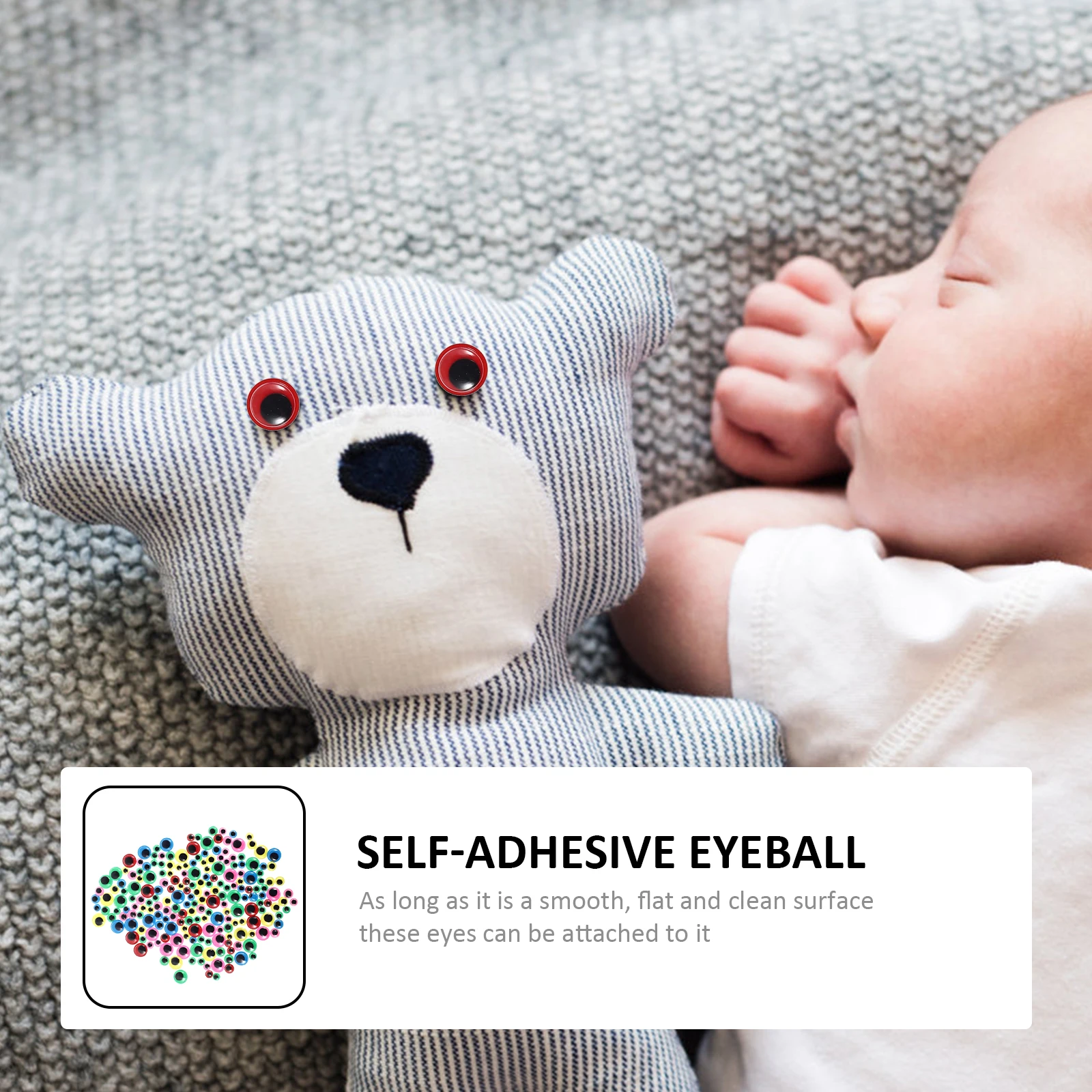 

Eye Stickers Eyeball Fake Eyes Adhesive Googly Decorations Decal Sticky Crafts Tiles Flat Self Scrapbook