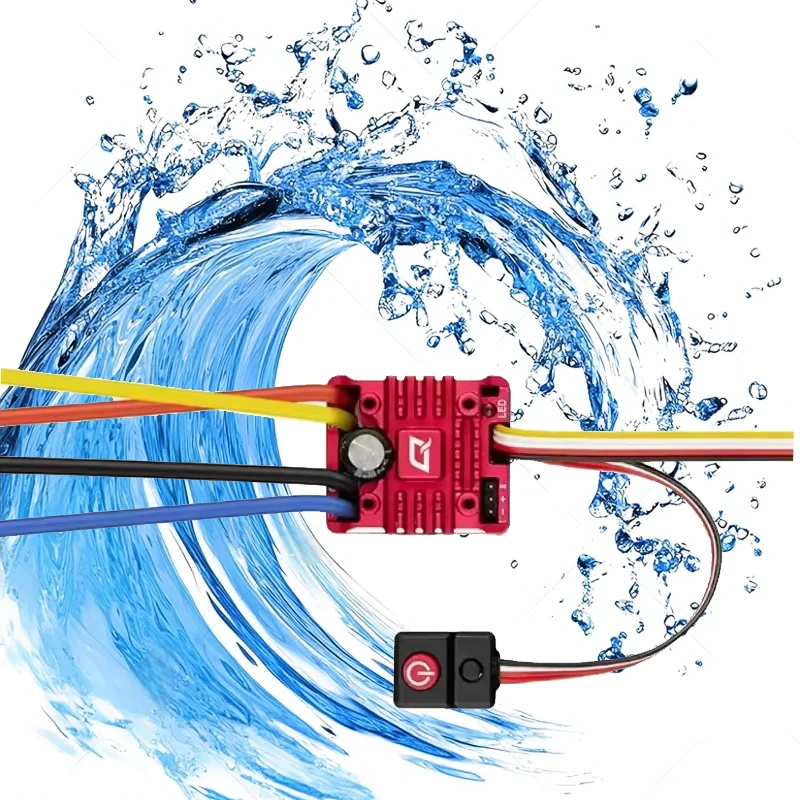 

Hobbywing QuicRun WP1080 ESC 1:10 1/8 Upgrade 1080 G2 Crawler Brush Brushed WP 80A Electronic Controller 540 550 775 Adaptation