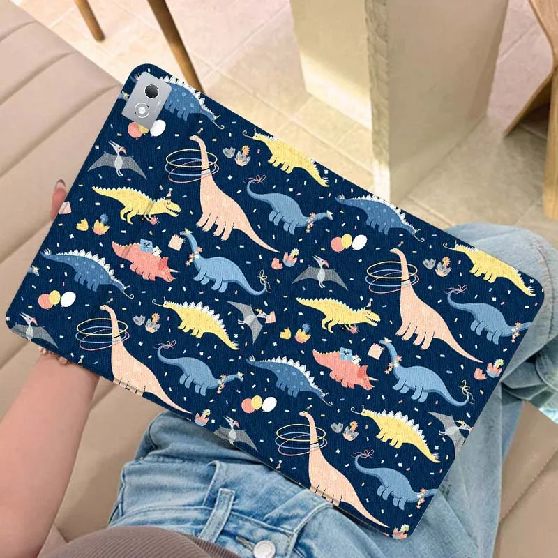 

Чехол для планшета с аниме-дизайном динозавров для Legion Xiaoxin Pad Y700 K10 M10 P11 K11 Pro Plus 10.6 11.5 дюймов 2021 2023 2025