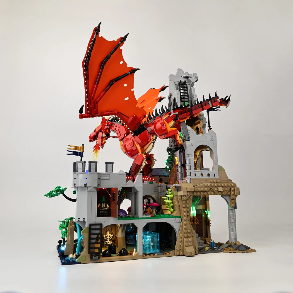 EASYLITE LED-Beleuchtungsset für Red Dragon's Tale 21348 Bausteine Spielzeug Lampenset (Modell nicht im Lieferumfang enthalten)