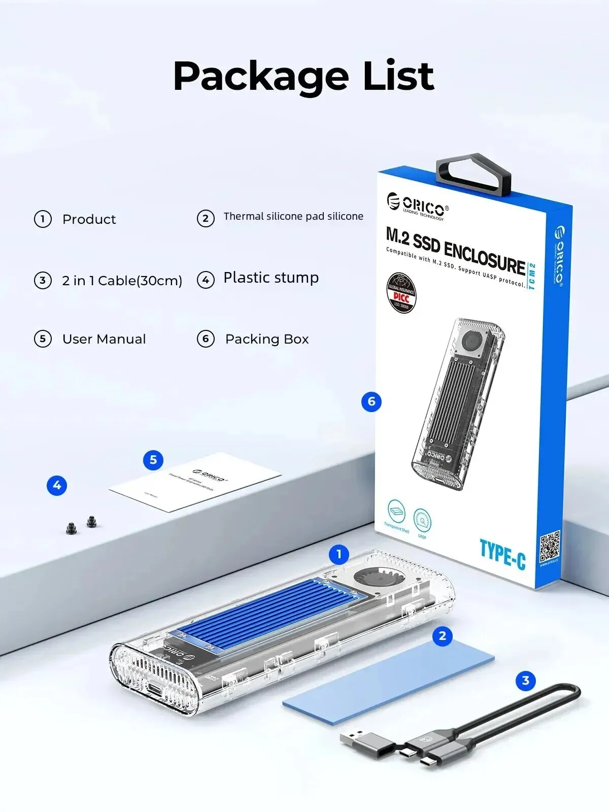 Imagem -06 - Orico-ssd Gabinete para Macbook Prosamsung 40gbps Usb Compatível com Thunderbolt com Ventilador m2 Nvme