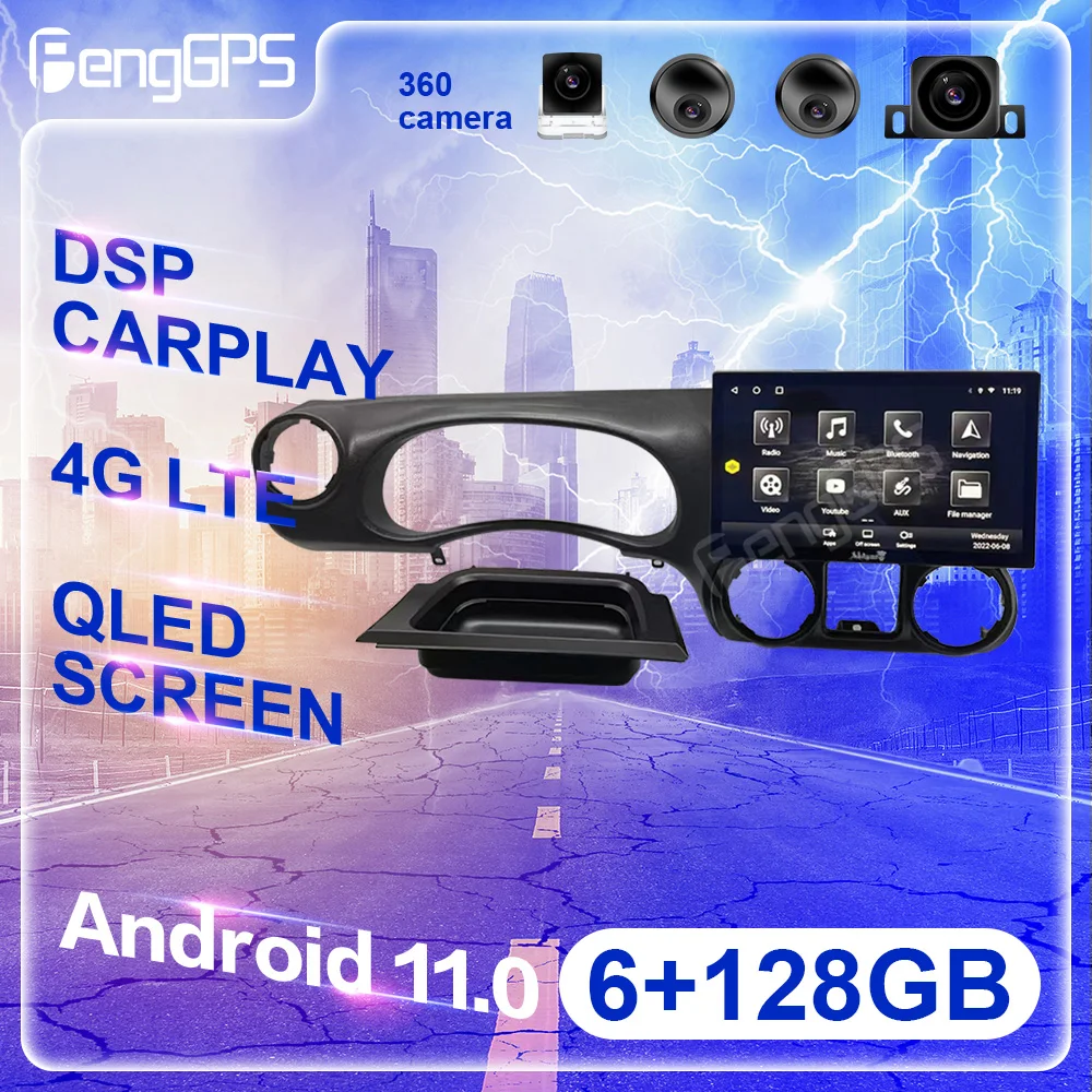 

13.6 Inch Android12.0 DSP For Jeep Wrangler 2011-2017 Carplay Multimedia Player GPS Navigation Auto Radio Stereo Video HeadUnit