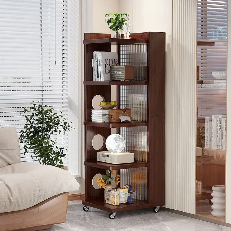 New model Living room sofa removable bookcase corner cabinet against the wall bedroom storage cabinet shelf bookshelf