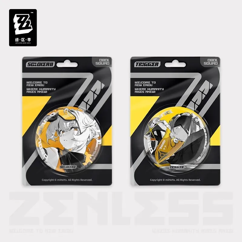 

Official miHoYo Zenless Zone Zero Shadow Play Series Reflective Badges Oboles Team Anime-Game Merchandise Brooch