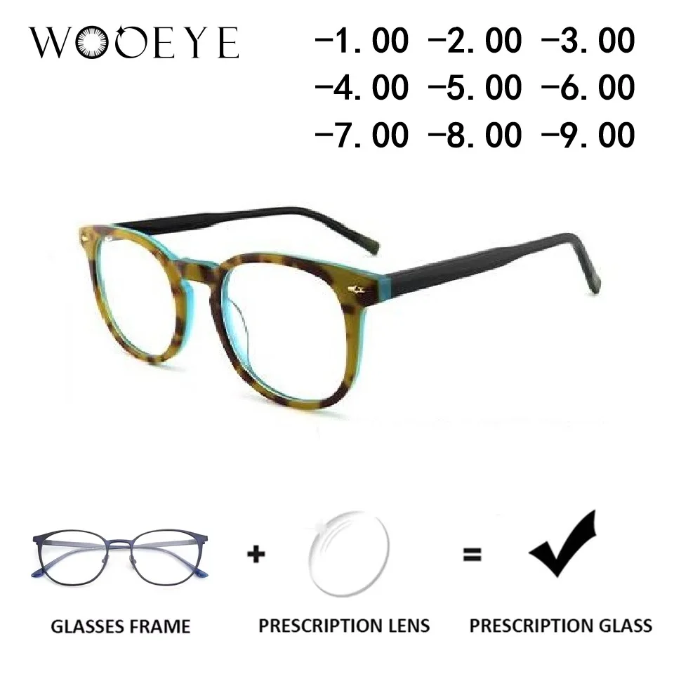 

Handmade Trend Acetate Square Prescription Glasses for Women Progressive Optical Eyeglasses Photochromic Eyewear UV400