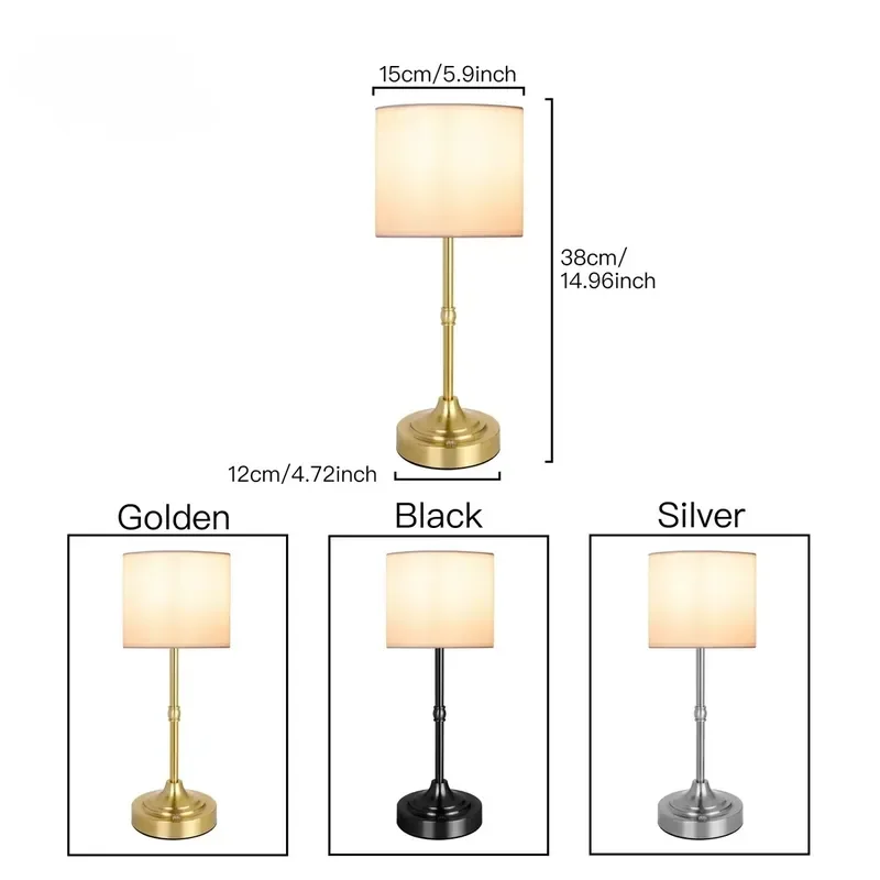 LED Desk Lamp Eye Care USB Rechargeable Table Light for Office Home Study Reading