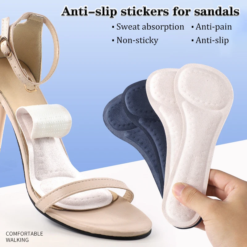 

Sandals Insoles Women High-heel Insoles Self-adhesive Anti-slip Breathable Sweat Shoes Pads Stickers Soft Cushion Sole Inserts
