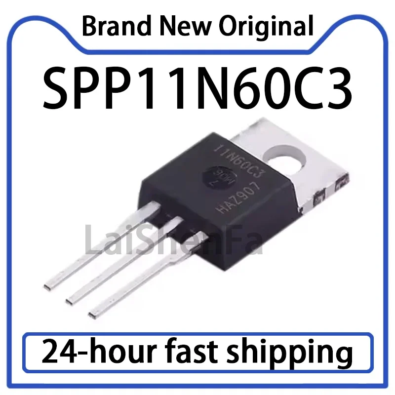 5PCS SPP11N60C3 Direct Insertion TO-220 N-channel 600V/11A Field-effect Transistor Stock