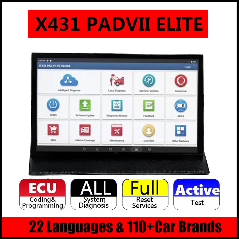 

Автомобильные диагностические инструменты X431 PAD 7 PAD7 PADVII Elite J2534 Smartlink Автомобильный сканер Онлайн-программирование Кодирование ЭБУ OBD
