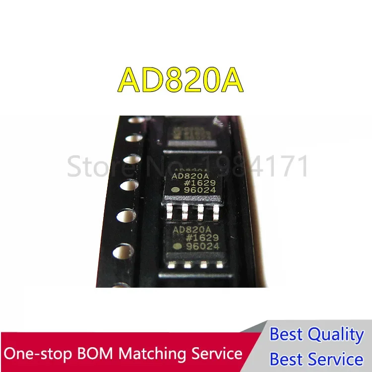 5Pcs AD820ARZ AD820AR AD820 SOP8 Original In Stock Single Supply, Rail to Rail Low Power FET-Input Op Amp IC NEW