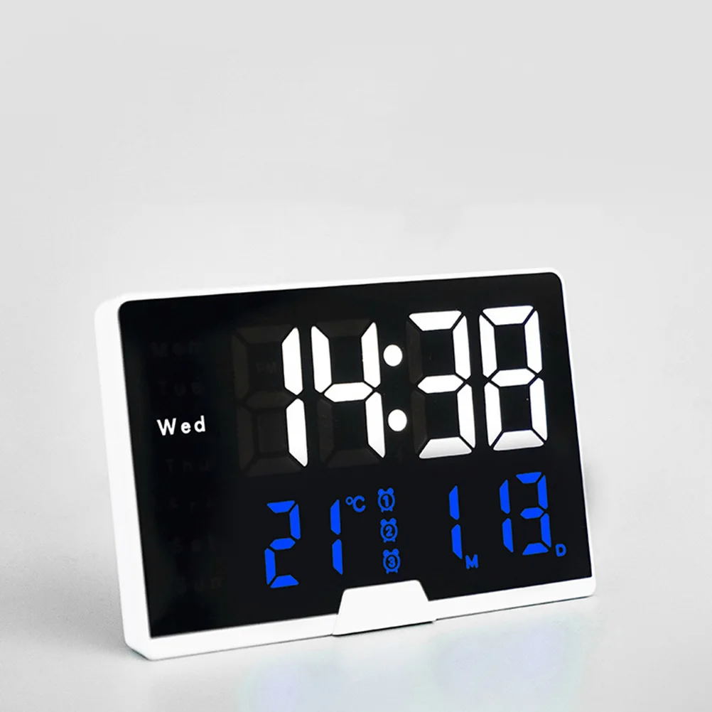 

Desktop Electronic Clock Digital Abs Clocks for Living Room Small Alarm Bedside