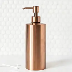 Leeseph Hand Soap Dispenser Stainless Steel Metal Pump Hand Lotion Bottle Dispensers for Bathroom, Bedroom and Kitchen