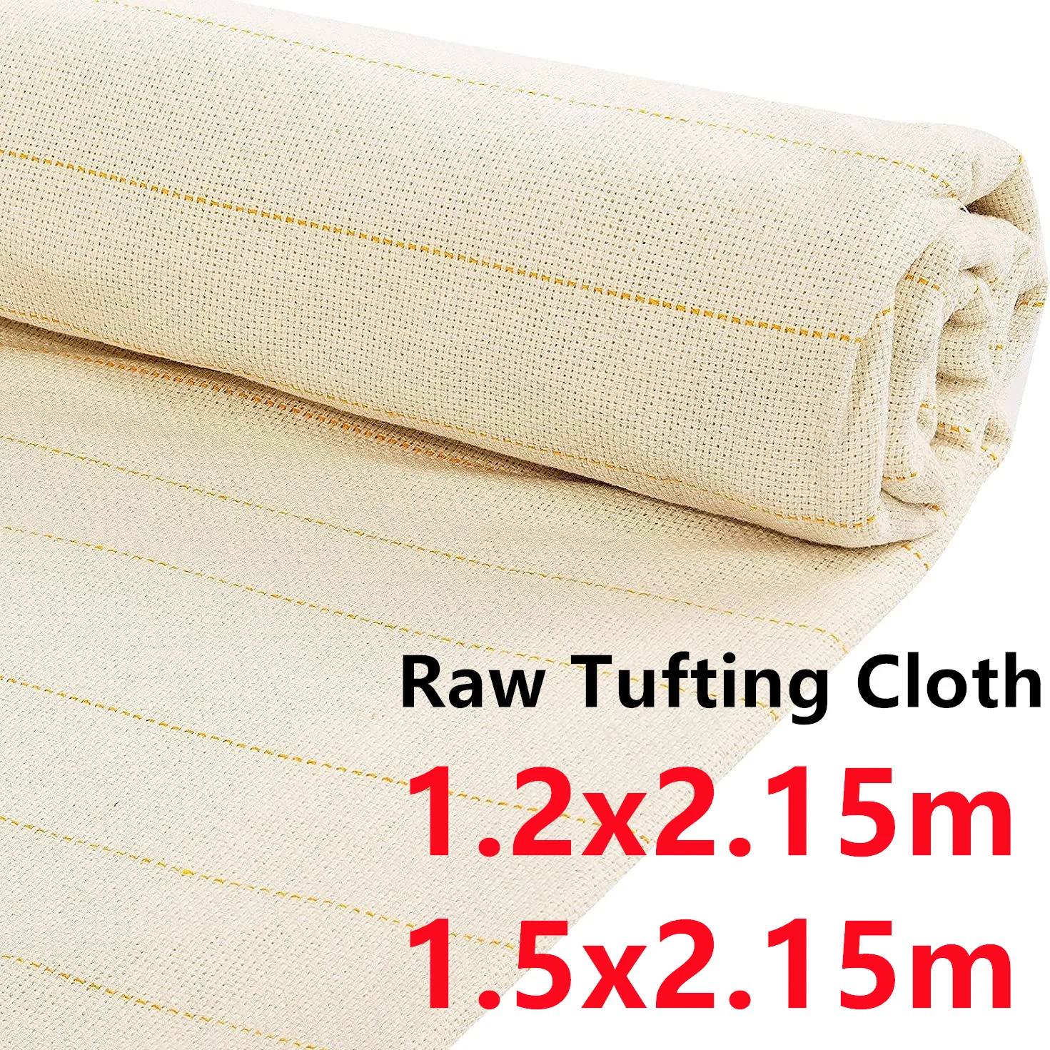 1.2x2.15m Raw Cloth Tufting Cloth Marked Lines Fabric DIY Sewing Storage Bag Pillow Case Rug Carpet Tapestry Background Fabric