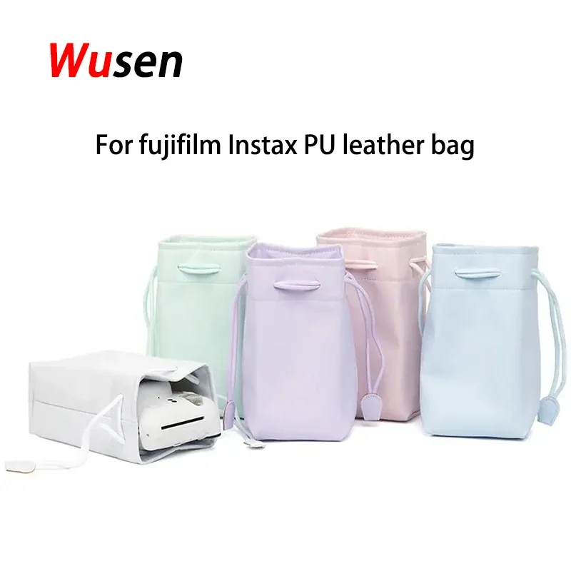 

Instant Camera bag PU Leather Waterproof multifunction Bag For fujifilm Instax Mini 12 11 9 8 90 99 EVO liplay