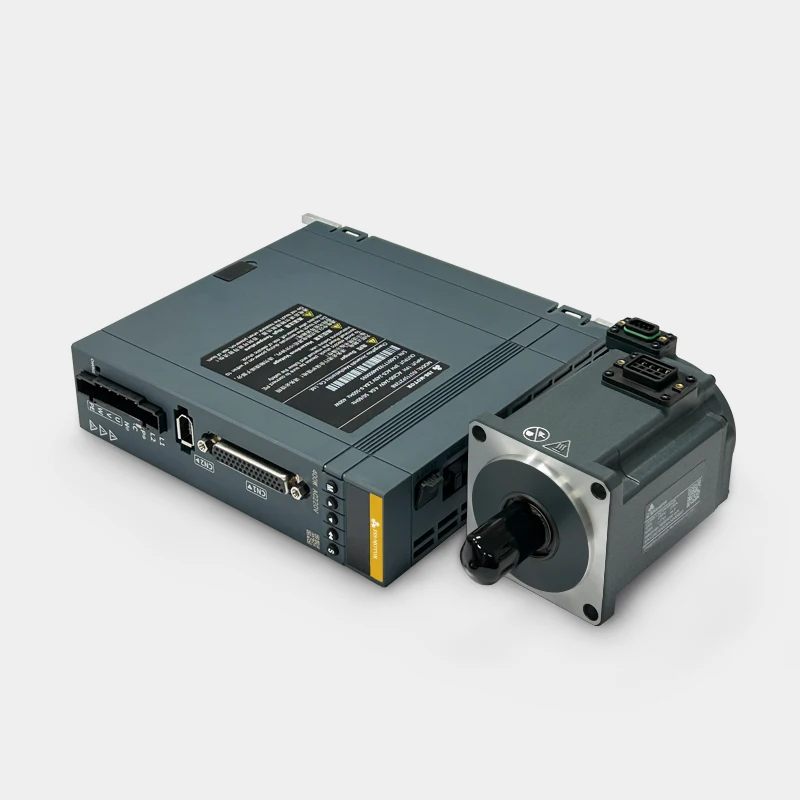 3D 프린터 CNC 기계용 17비트 단상 220V 100W 3000RPM AC 서보 모터 및 펄스 서보 드라이브 키트
