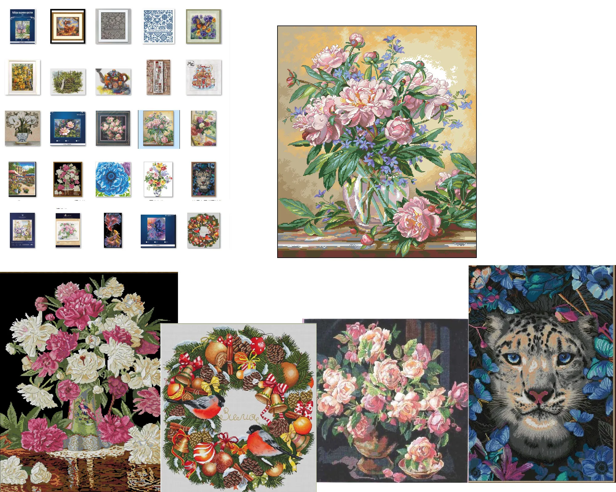 

- Lavender vase on windowsill 50-56 Cross Stitch Kits Embroidery Needlework Sets DIY Cross stitch set Canvas Sewing Crafts