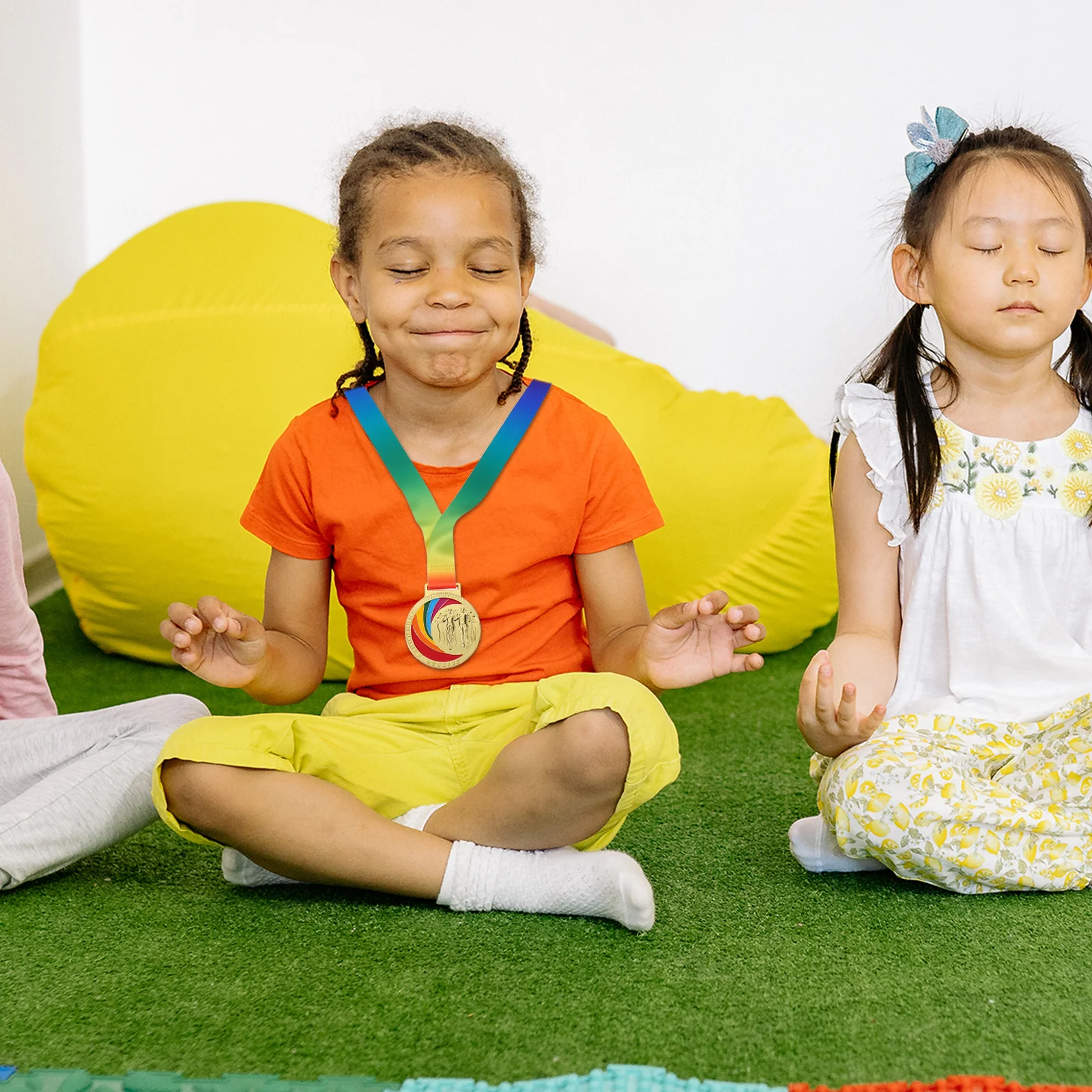 2 قطعة ميداليات رياضية سبائك الزنك جائزة الجري ميدالية للمنافسة في الهواء الطلق المسار الأحداث الإنجاز تذكارية مع