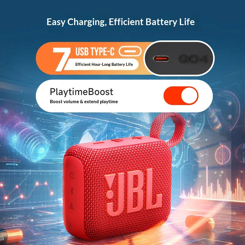 JBL GO4 Ultra Portable Wireless Speaker For Travel Shower Beach Home