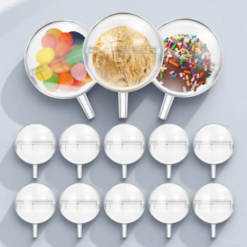透明なアクリル製のチョコレートホルダー100個入り。表面が滑らかで、チョコレートのブーケを飾るのに最適。diyウェディングやパーティーでの花の装飾にも。