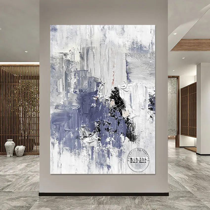 

New Arrival Abstract Textured Knife Oil Painting Thick Acrylic Canvas Unframed Wall Decor Art Home Decorative Picture Artwork