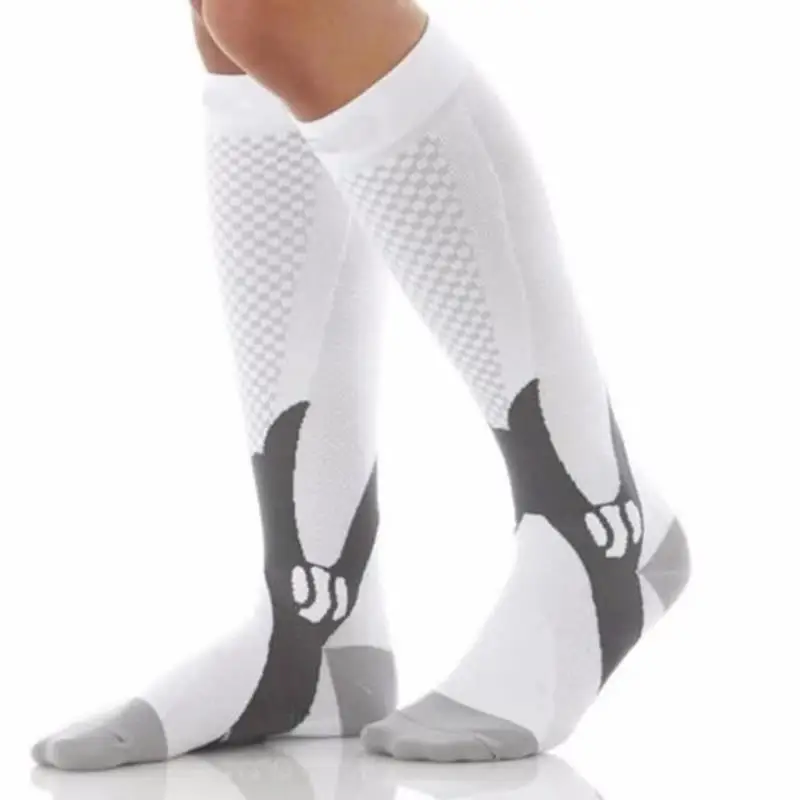 2 Pairs Running Men Compression Socks Fit Varicose Veins Football Soccer Stockings 30 Mmhg Atheletic Men Women Sports Socks