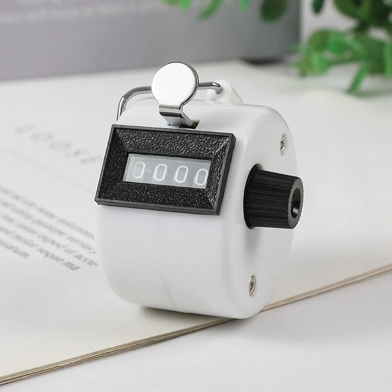 Handheld 4 Digital Tally Counter Mechanical Manual Palm Clicker Number Count Assorted Tally Counter Number Count
