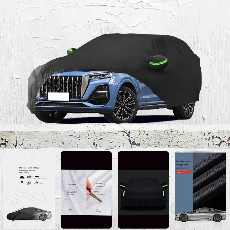 

For Honqi-HS5 Auto Anti snow Anti dust Anti-uv Anti peeling paint And Anti Rainwater 210t car cover Car cover protection