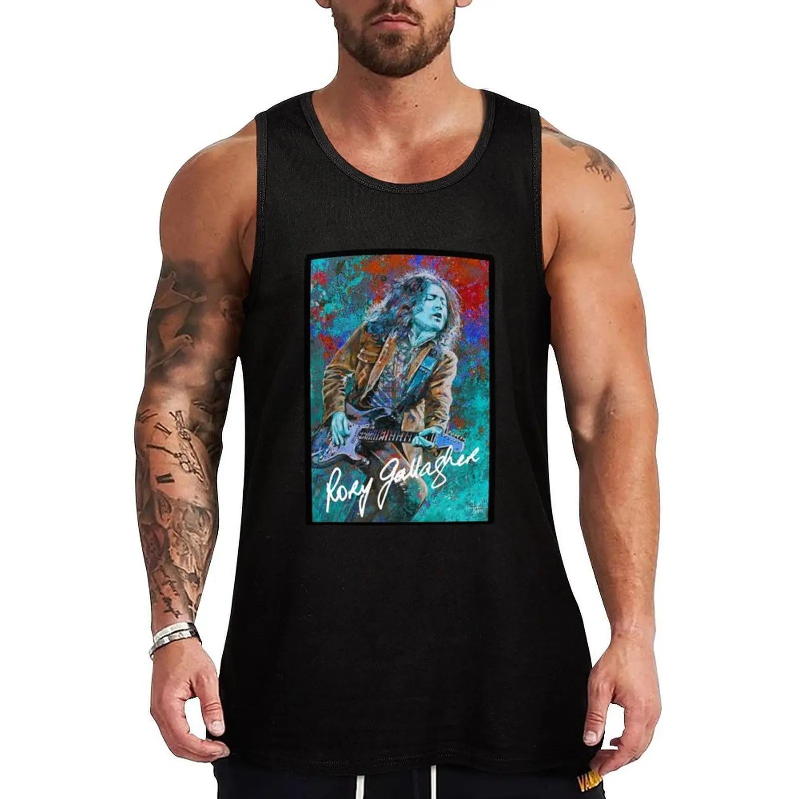

RORY GALLAGHER MUSIC ARTWORK Tank Top t-shirt Men's fitness clothing for men Men's gym articles Man summer clothes