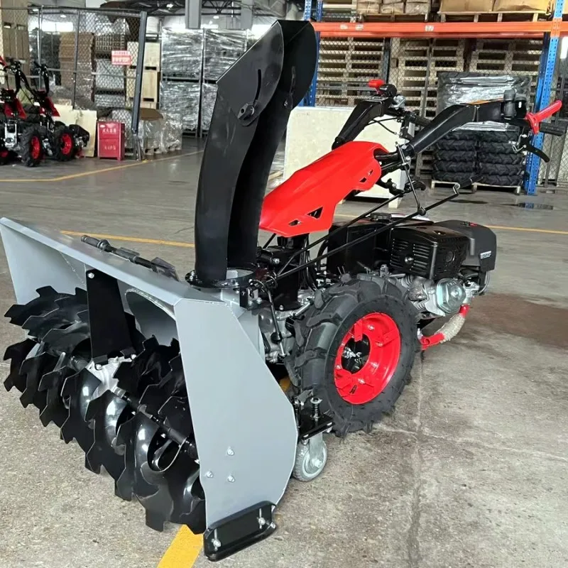 Adjustable-Angle Electric Snow Thrower  Household Snow Blower with Detachable Scraper