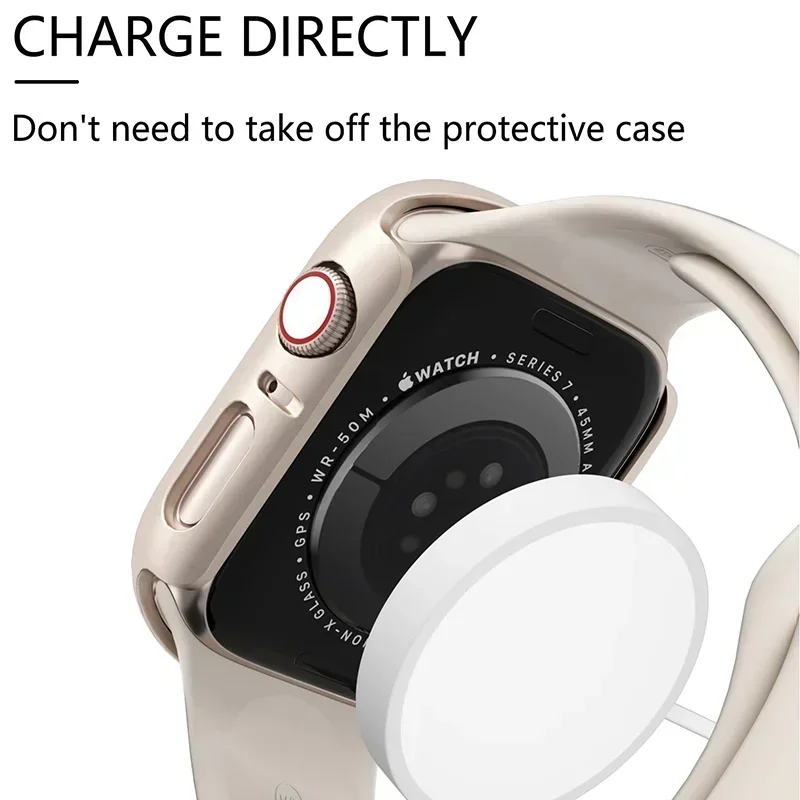 Accessori per Cover in vetro temperato per Apple Watch 45mm 41mm 44mm 40mm 42mm proteggi schermo iwatch Case series 9 4 5 6 SE 7 8 3 2