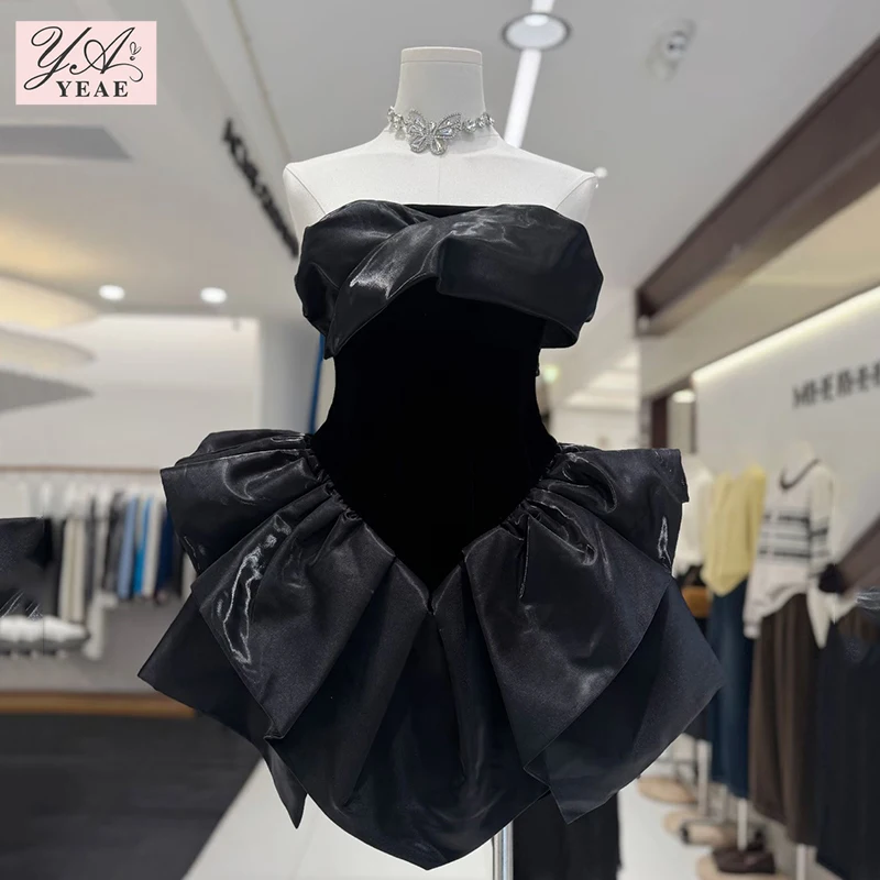 

Однотонная темпераментная туника с открытой спиной, элегантные платья для женщин, без бретелек, без рукавов, с высокой талией, дизайнерское платье, женский стиль