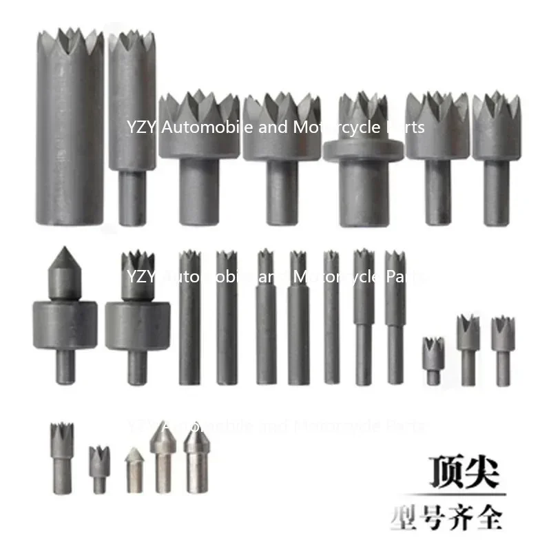 Woodworking Lathe Accessories Plum Blossom Thimble Top Bead Chuck Top Tail Rotary Tool Rest Miniature Small Straight Handle Tail