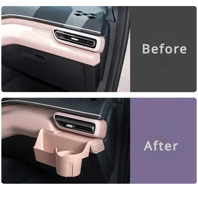 For BYD Seagull Car Main Driver\'s Storage Box Passenger\'s Under-windshield Cup Storage Box Interior Refit Parts Auto Accessories