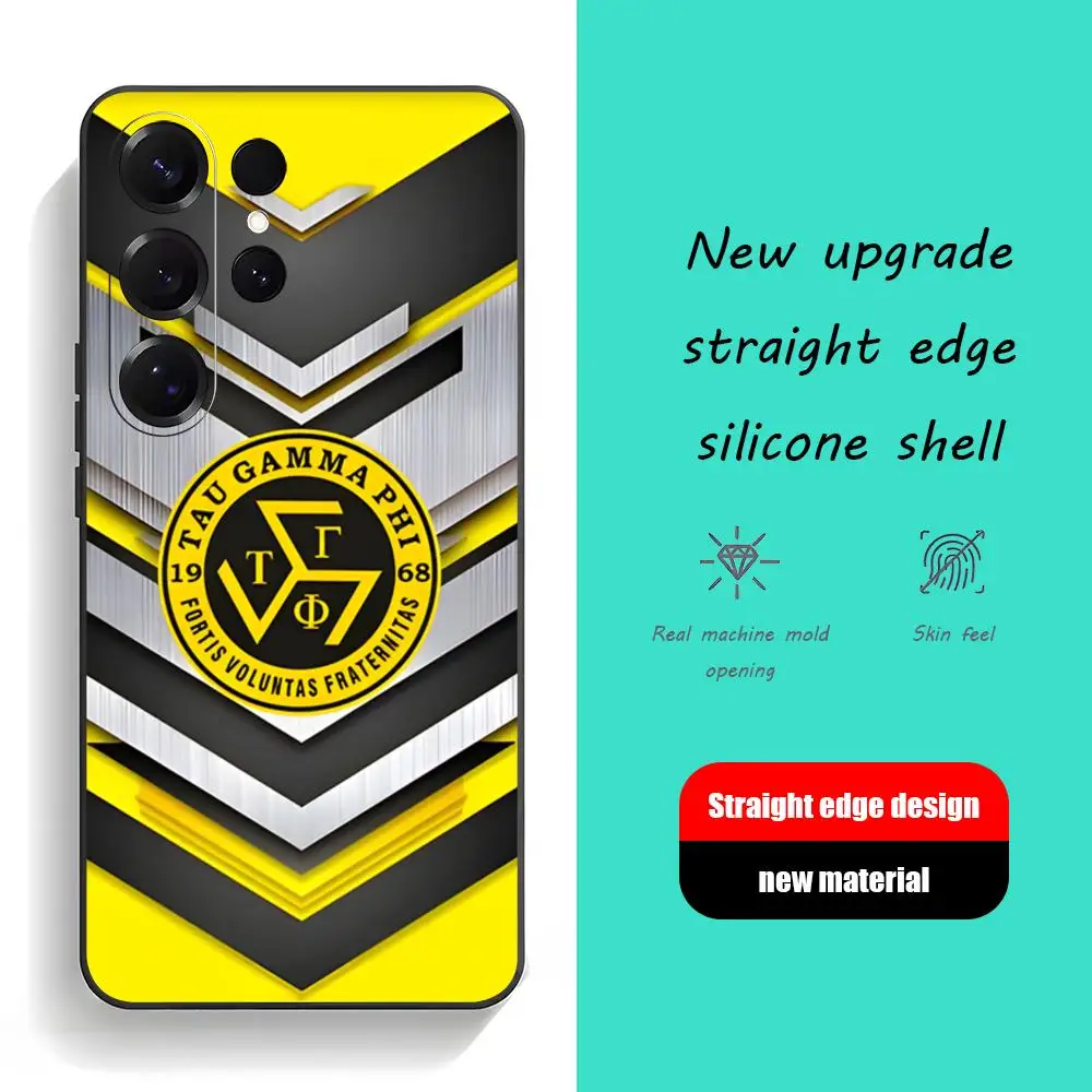 Чехол для телефона Tau Gamma phi Organe с логотипом для Samsung Galaxy S25 S24 S23 S22 S21 S20 Plus Ultra Note20, мягкий черный Чехол для телефона Tau Gamma phi Organe с логотипом для Samsung Galaxy S25 S24 S23 S22 S21 S20 Plus Ultra Note20, мягкий черный