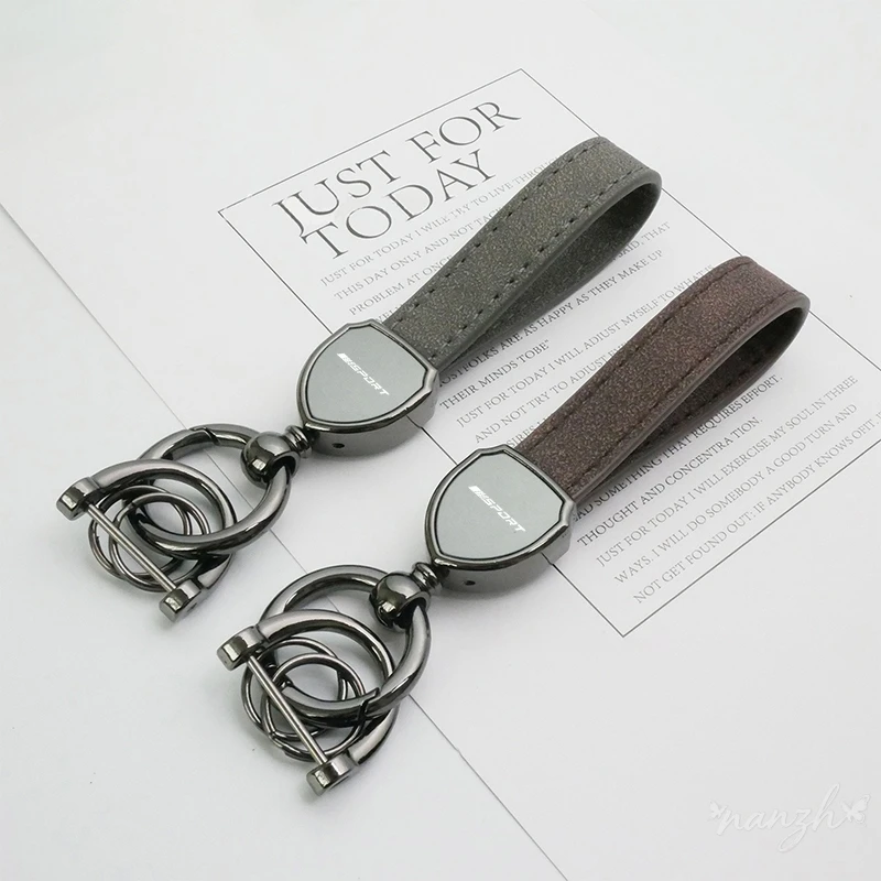 

Zinc Alloy Leather Car Key Rings Chain Keychain Keyring Pendant For BMW M Emblem E46 E36 E34 F10 E90F30 E60 F30 E53E30 E9 E87