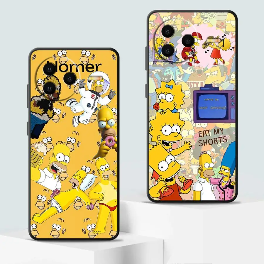 سيمبسون المنزل لينة عودة غطاء الهاتف الحال بالنسبة Xiaomi Redmi K60 A1 A2 زائد 12 13C 9T 10 12C A5 K40 K50 الألعاب 9A 9C