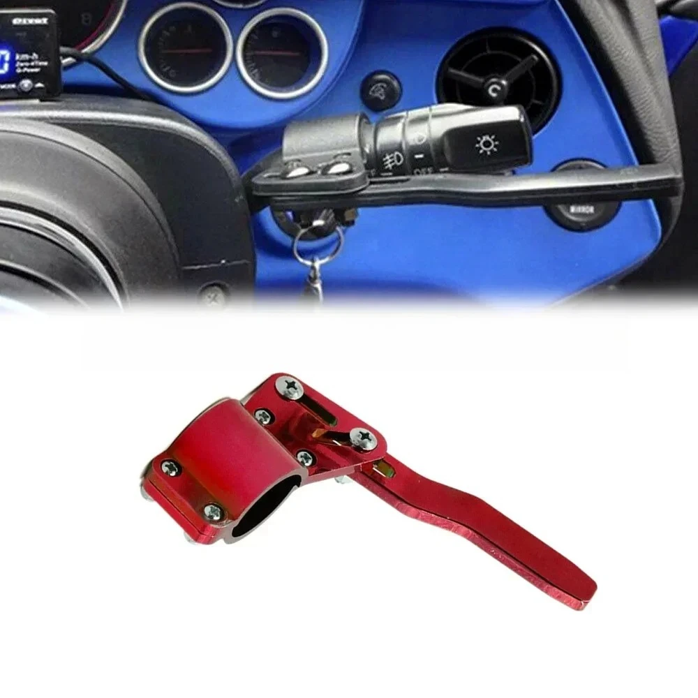 1PCS Universal Auto Drehen Stange Einstellung Lenkrad Chrom Auto Signal Hebel Verlängerung Position Up Kit Automobil Innen – Detail 2