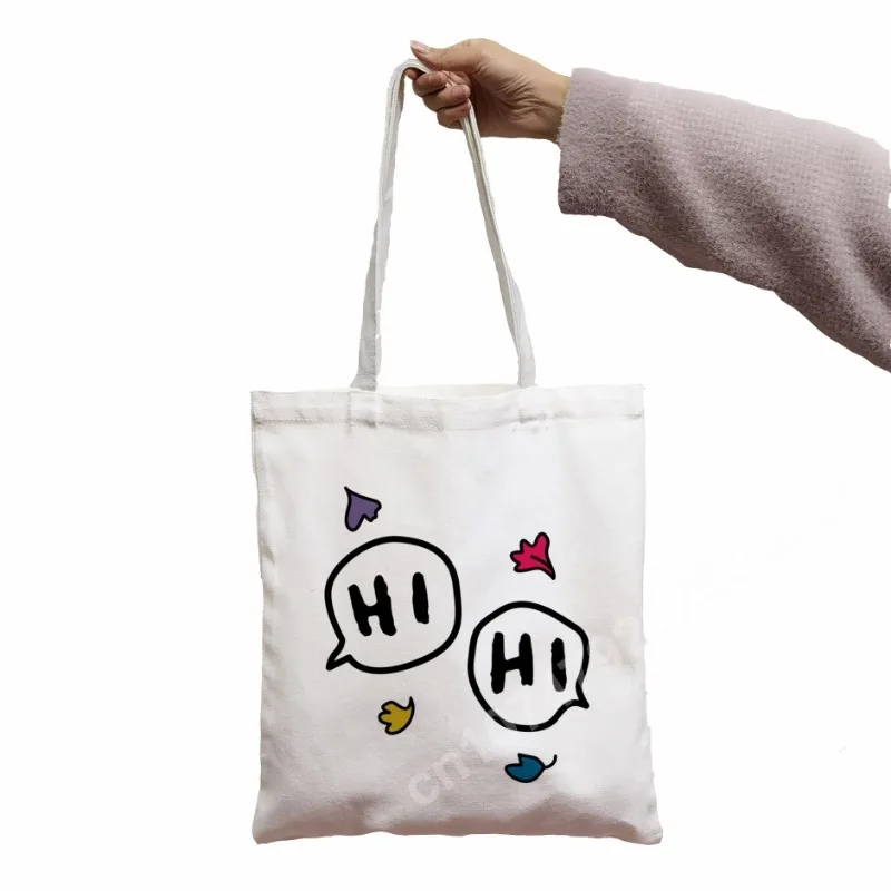 Women Heartstopper Leaves Shoulder Bag Funny Print Cool Shopper White Letter Retro Fashion Shoulders Bags Tote Drop Ship Handbag