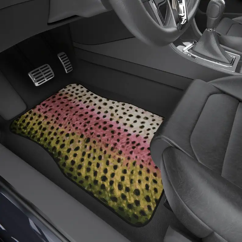 Rainbow Trout Car Floor Mat Set