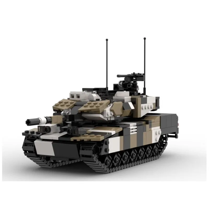 

MOC Military Series High Leopard 2 Tank Building Block Model Hand-assembled Boy Love Collecting Bricks Toy Model