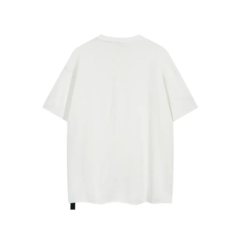 HKSH Wiosna Lato Nowy Męski T-shirt Dark Tide High Street Hollow Metal Ring Bawełniany Casualowy T-shirt z krótkim rękawem O-Neck Kobiety HK1204 — zdjęcie 4
