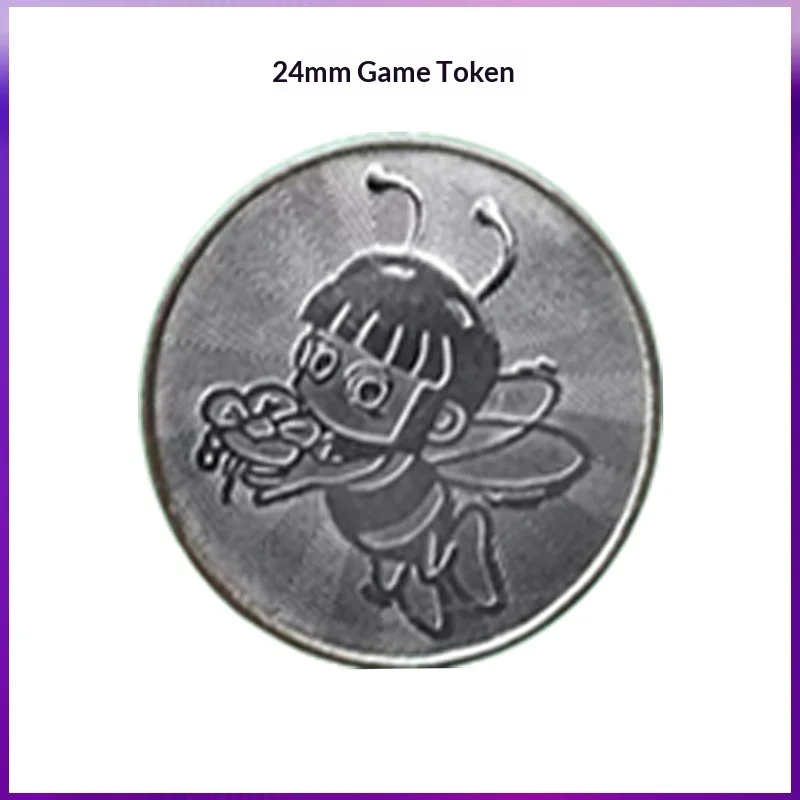 100pcs Coin Operated Games Arcade Game Token 24mm 25mm 26mm 27mm 28mm Stainless Steel Coin for Claw Machine Toy Vending
